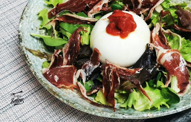Ensalada Burrata - Ole Papi Santa Pola